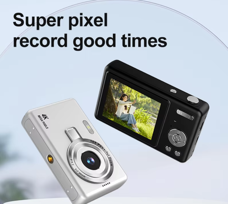 Small Camera with 2.4 Inch Screen 48MP Photo and 16X Digital Zoom Compact and Fun