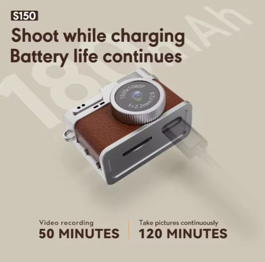 MINI Retro Pocket Camera 0.96''Pocket Video Camera Keychain Smaller Portable Cord Different Colors1080P Video Camera
